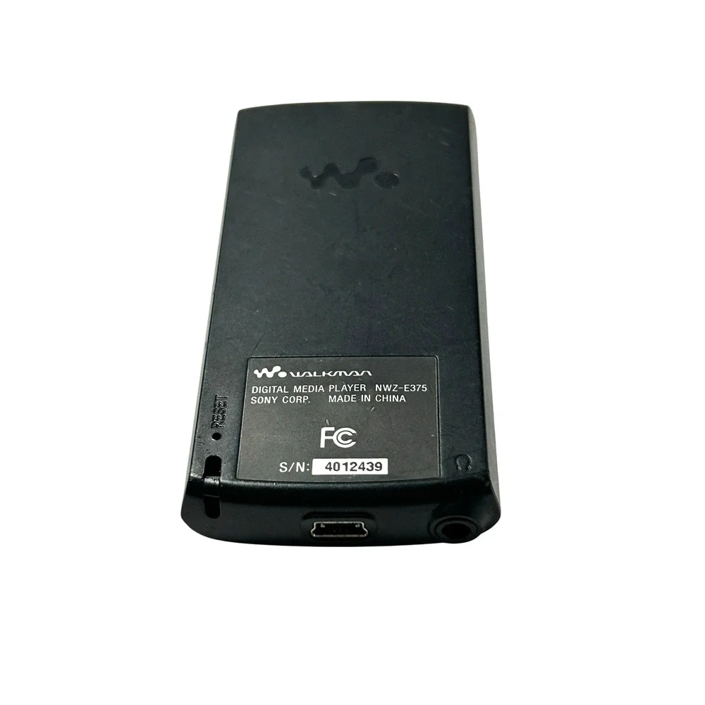 Sony Walkman NWZ-E375 Black (16 GB) Digital Media Player MP3 Untested